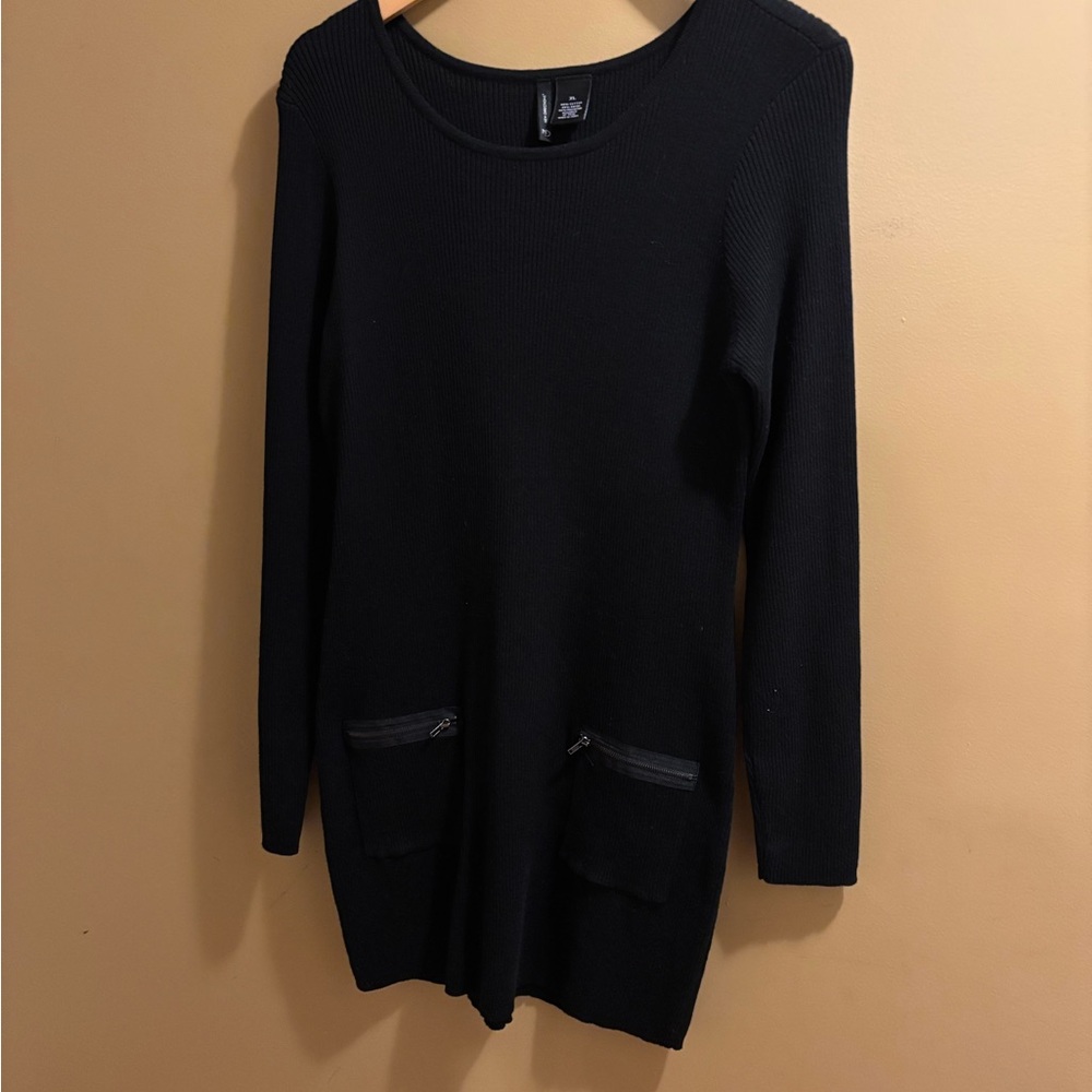 🏀New Directions Black Sweater Dress